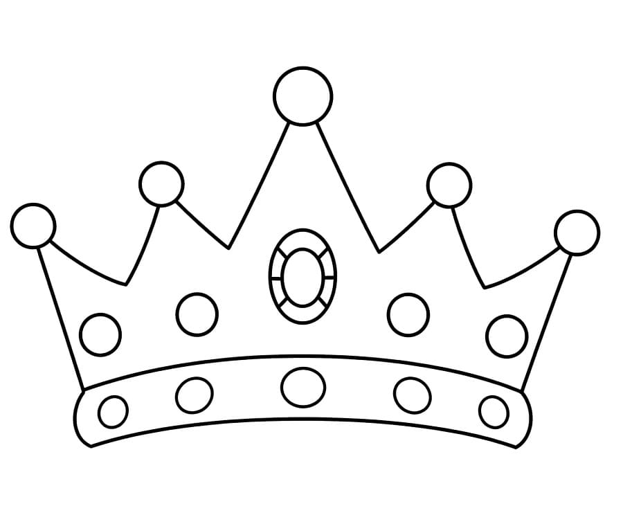 Corona Regalo da colorare