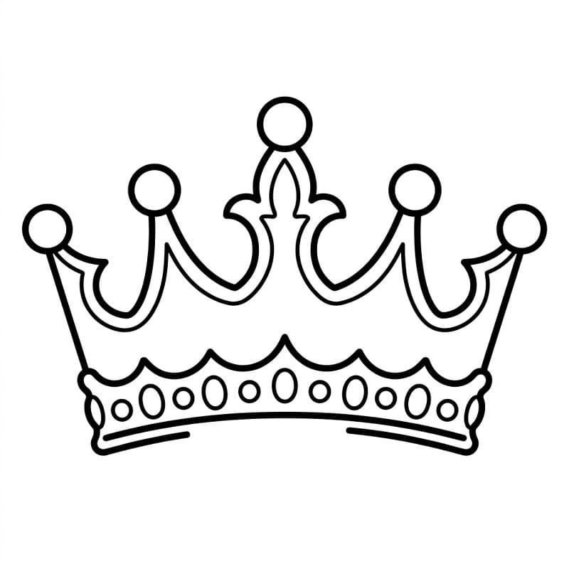 Corona Semplice da colorare