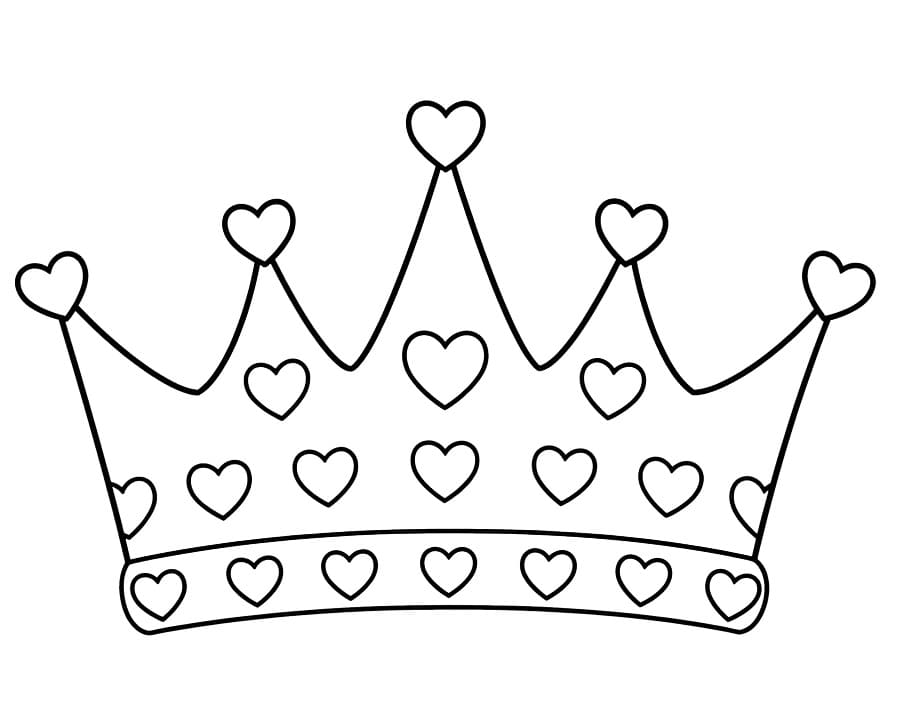 Corona Stampabile per Piccoli da colorare