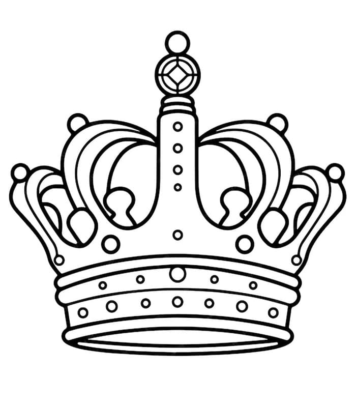 Corona da Principessa da colorare