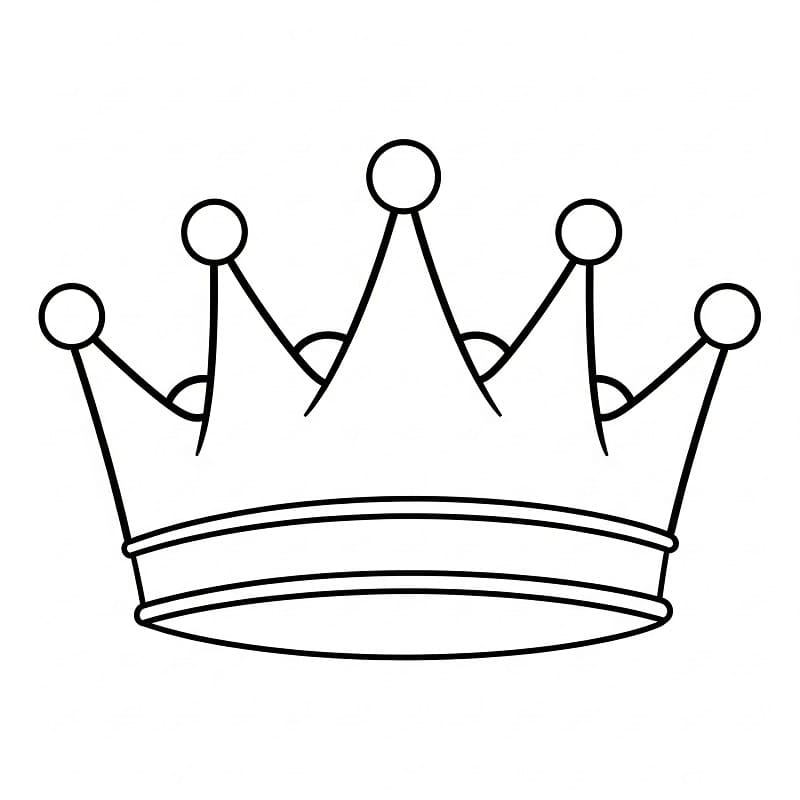 Corona da Re da colorare