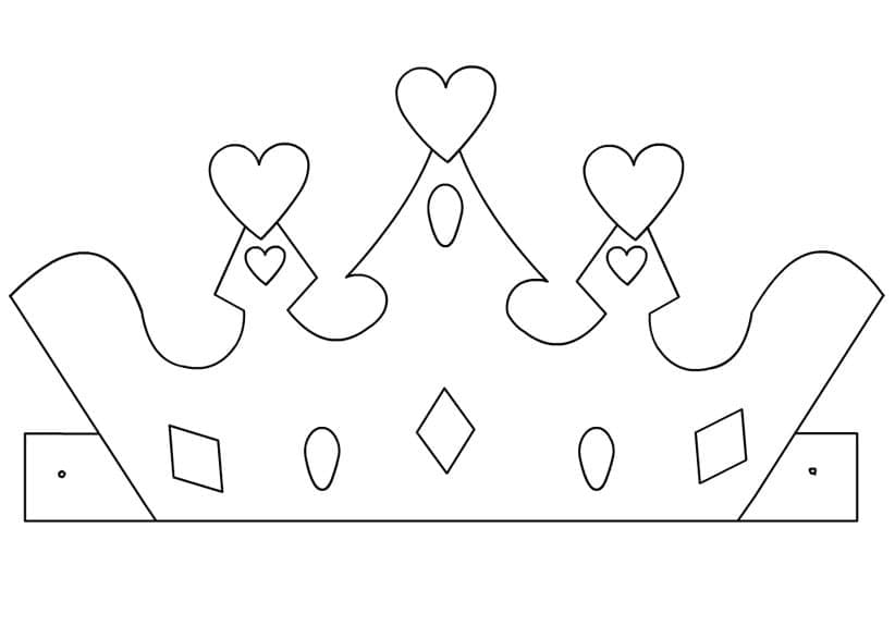 Corona per Bimbi di 4 Anni da colorare