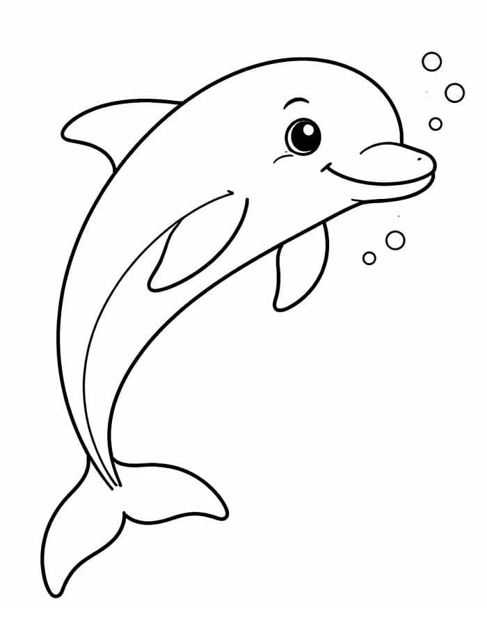 Delfino Straordinario da colorare