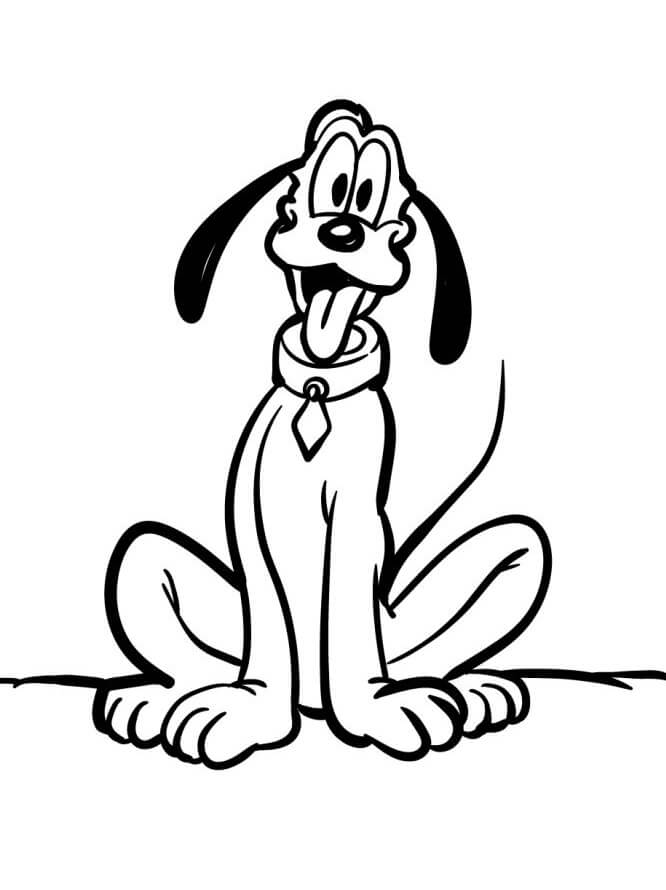 Disney Pluto da colorare