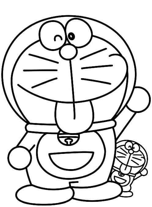 Doraemon Carino da colorare