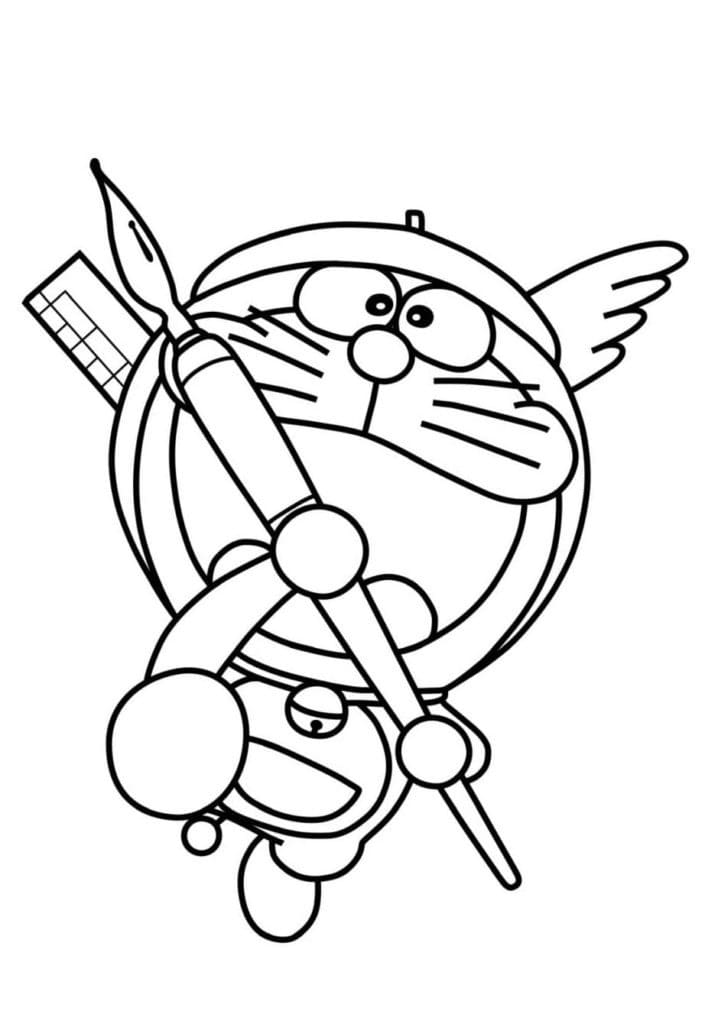 Doraemon con Penna da colorare