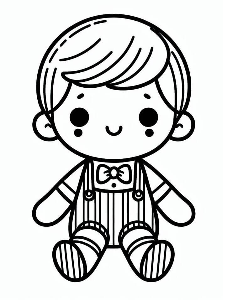 Gratis Bambola da Stampare da colorare