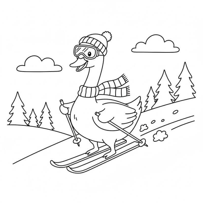 Gratis Cigno Stampabile da colorare