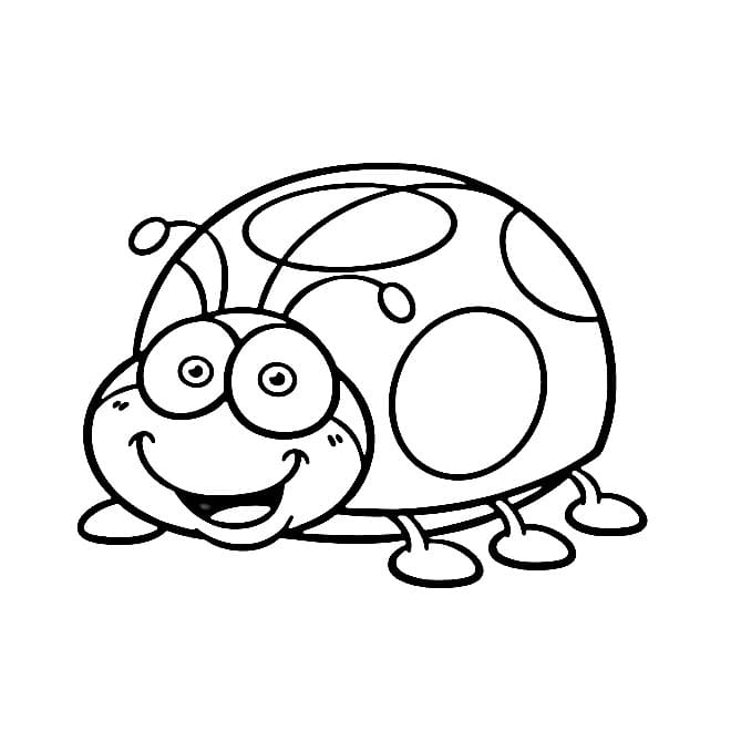Gratis Coccinella Stampabile da colorare
