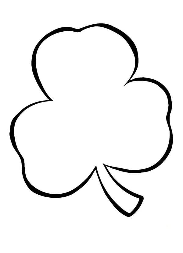 Gratis Trifoglio per Bimbi da colorare