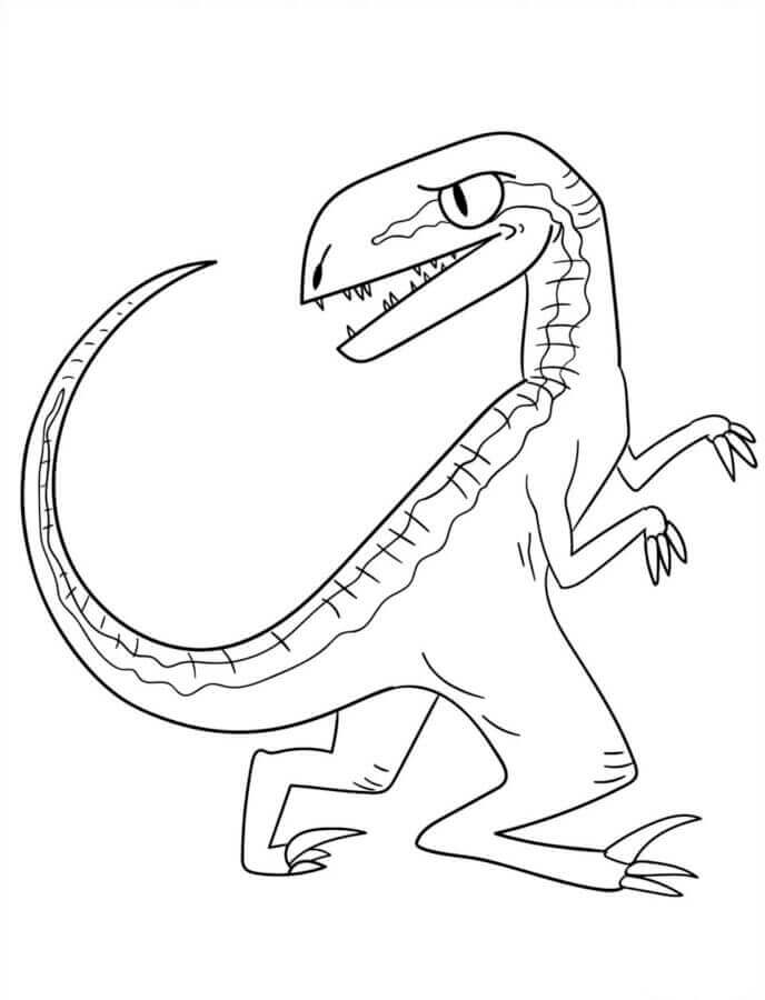Gratis Velociraptor Stampabile da colorare