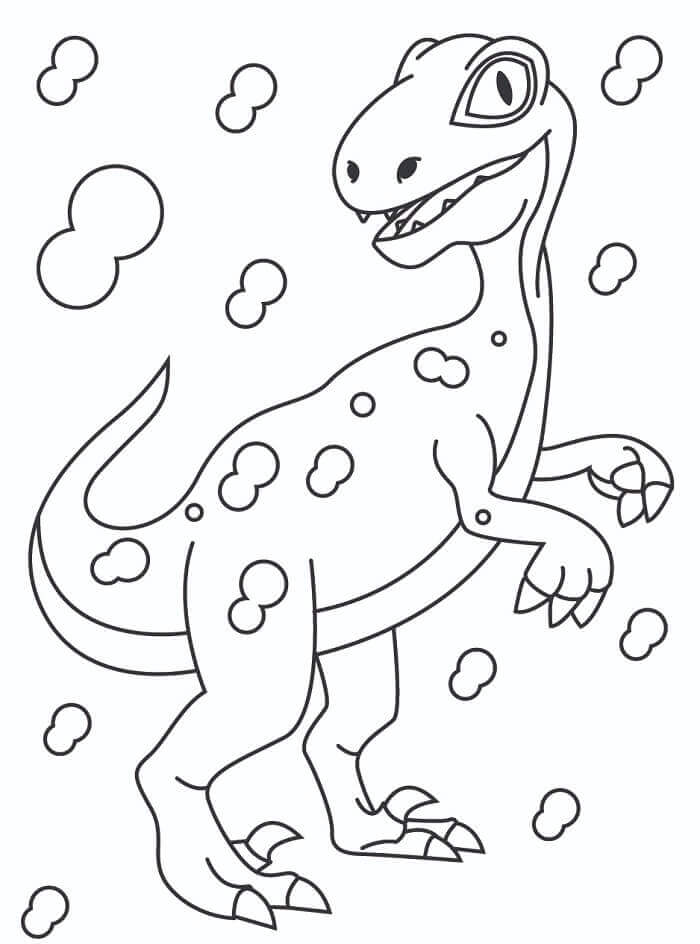 Gratis Velociraptor da Stampare da colorare