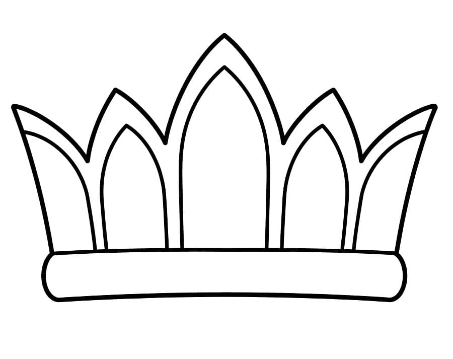 Immagine Corona da colorare