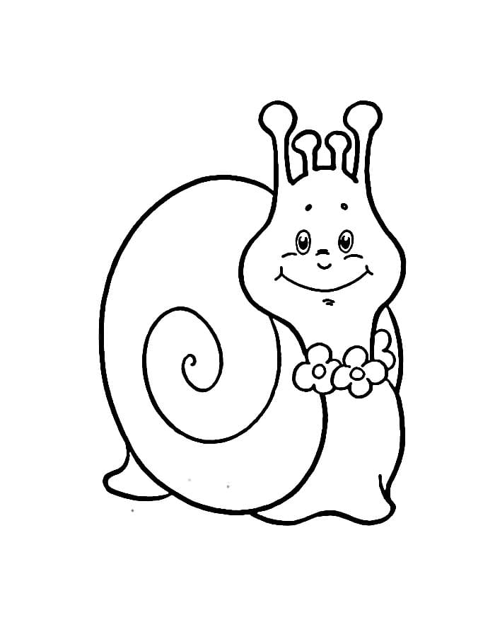Immagine Lumaca da colorare