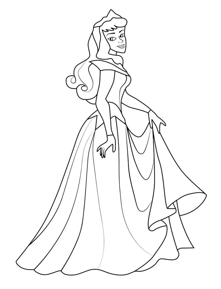 Immagine Stampabile Principessa da colorare