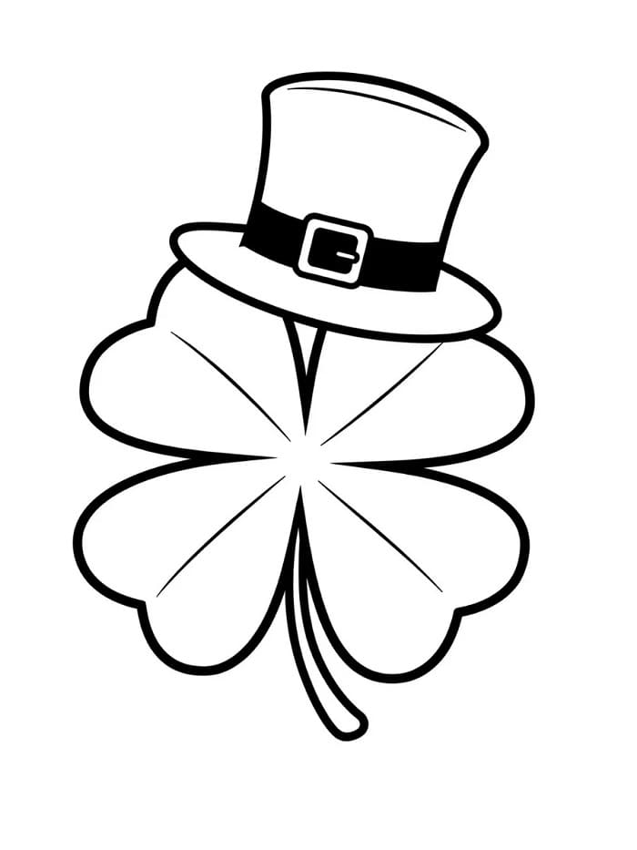 Immagine Trifoglio da colorare