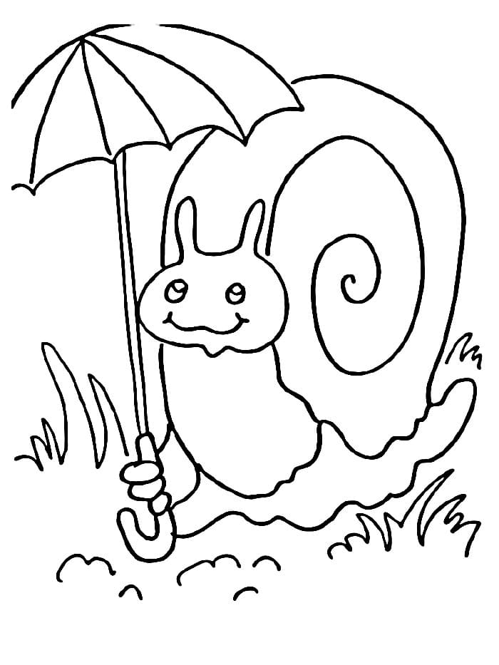 Lumaca Gratis Stampabile da colorare