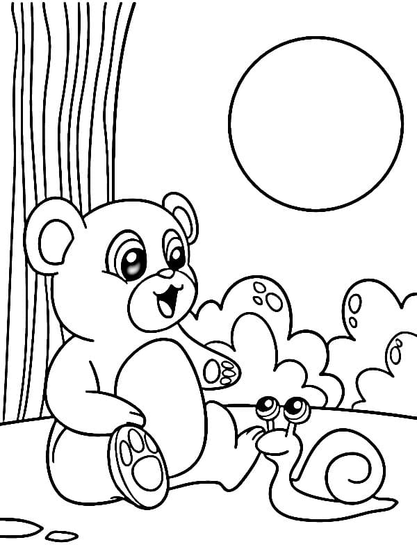 Lumaca Immagine Gratis da colorare