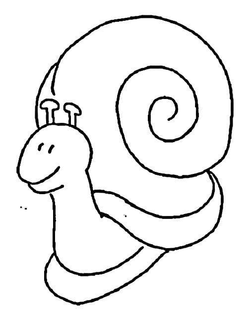 Lumaca Immagine Stampabile da colorare