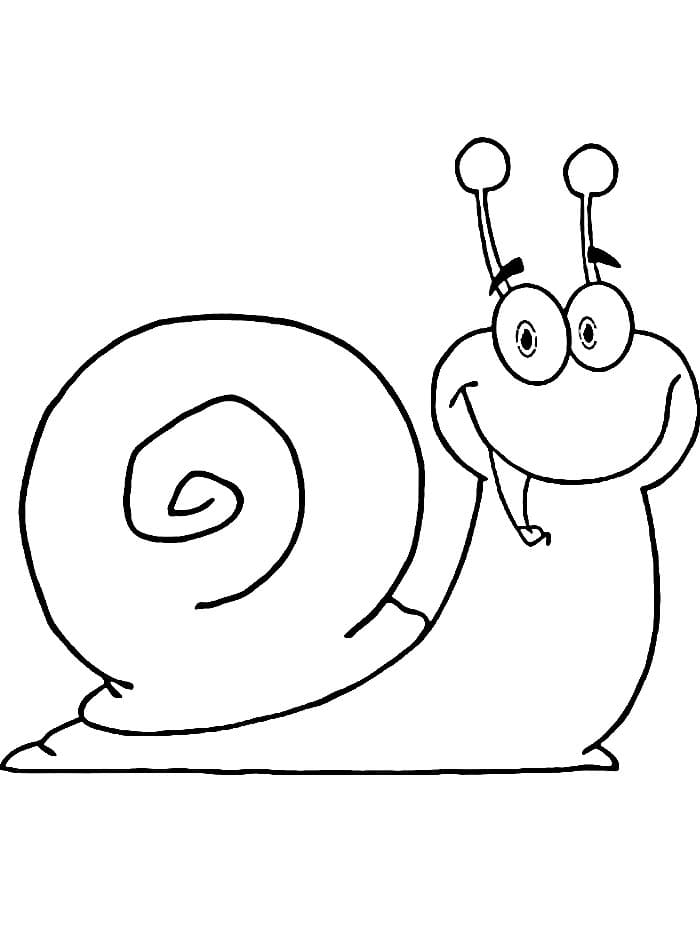 Lumaca Sorridente da colorare