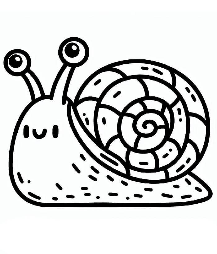 Lumaca divertente da colorare