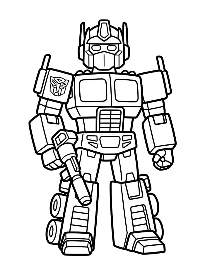 Optimus Prime Animato da colorare