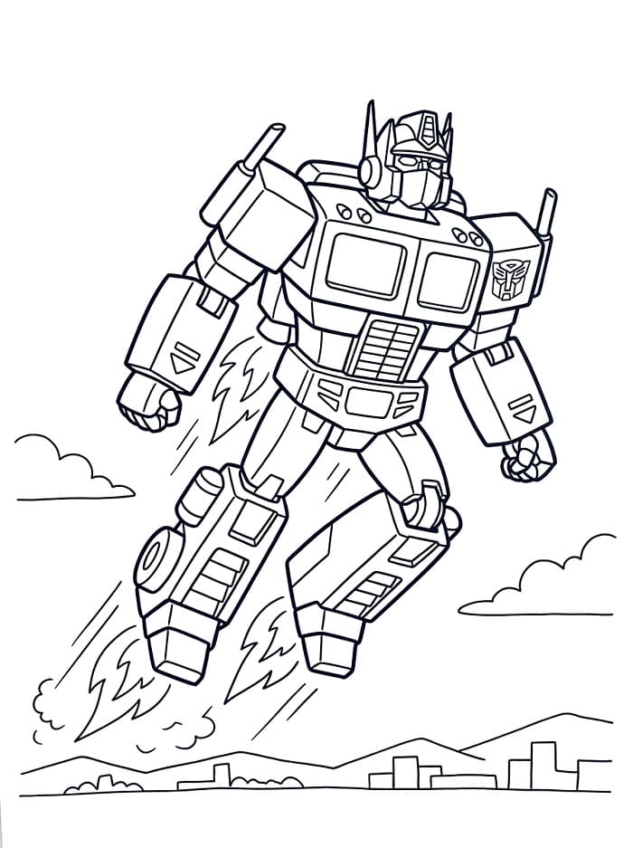 Optimus Prime Base da colorare