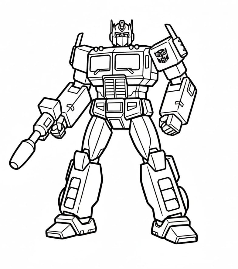 Optimus Prime Gratis per Bambini da colorare