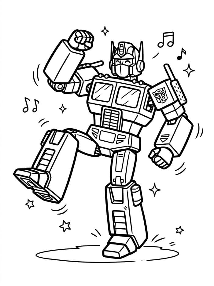 Optimus Prime Grazioso da colorare