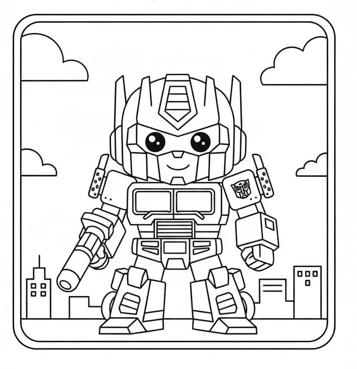 Optimus Prime Immagine Gratis da colorare