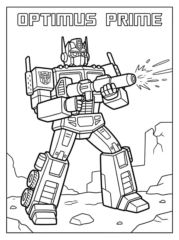 Optimus Prime Meraviglioso da colorare