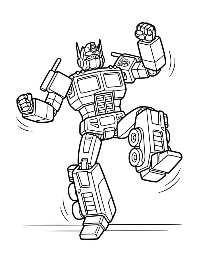 Optimus Prime Semplice da colorare