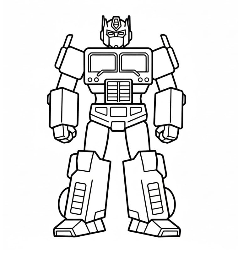 Optimus Prime Stampabile Gratis da colorare