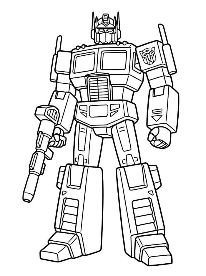 Optimus Prime da colorare