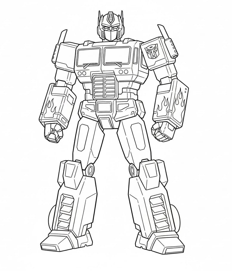 Optimus Prime da Stampare da colorare