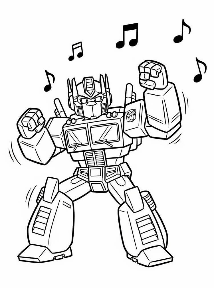 Optimus Prime per Bimbi di 1 Anno da colorare
