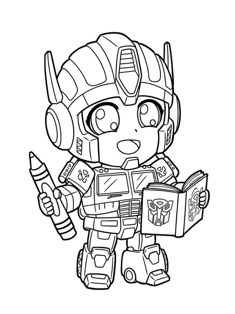 Optimus Prime per Bimbi di 5 Anni da colorare
