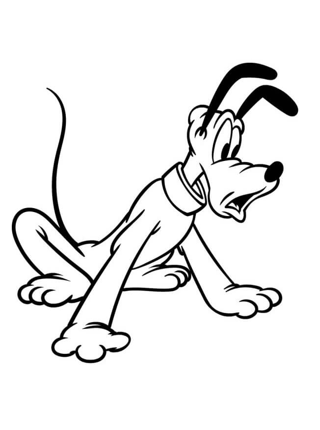 Pluto Adorabile da colorare