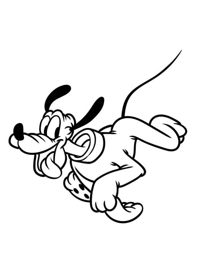 Pluto Buffo da colorare