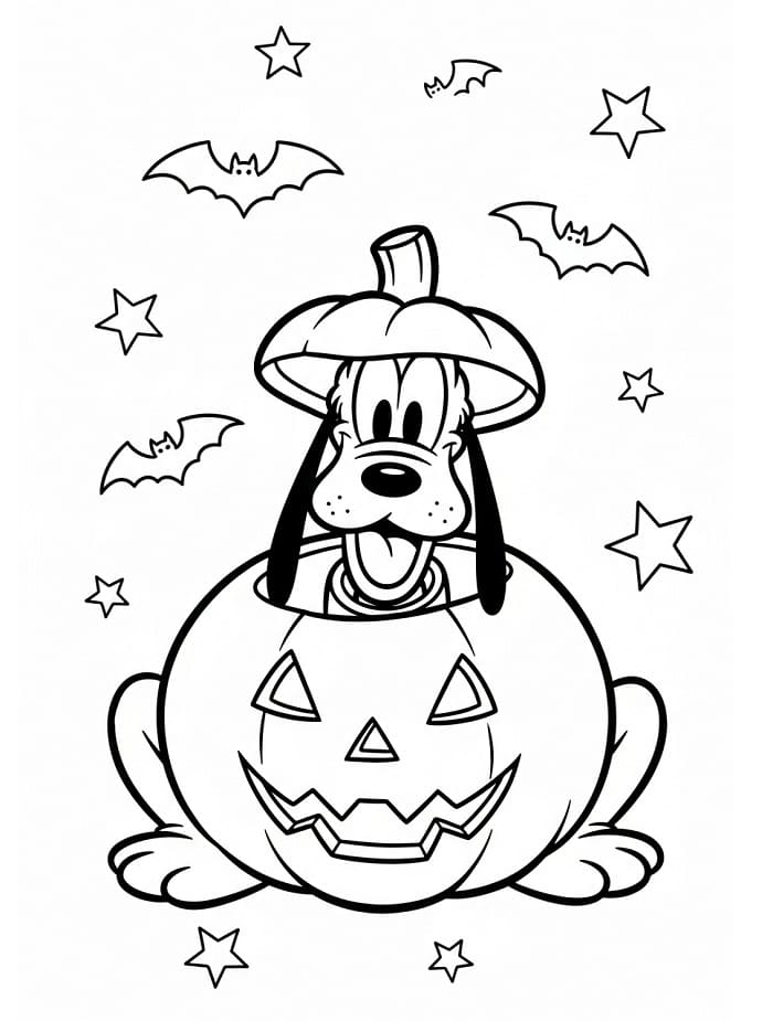 Pluto Cane da colorare