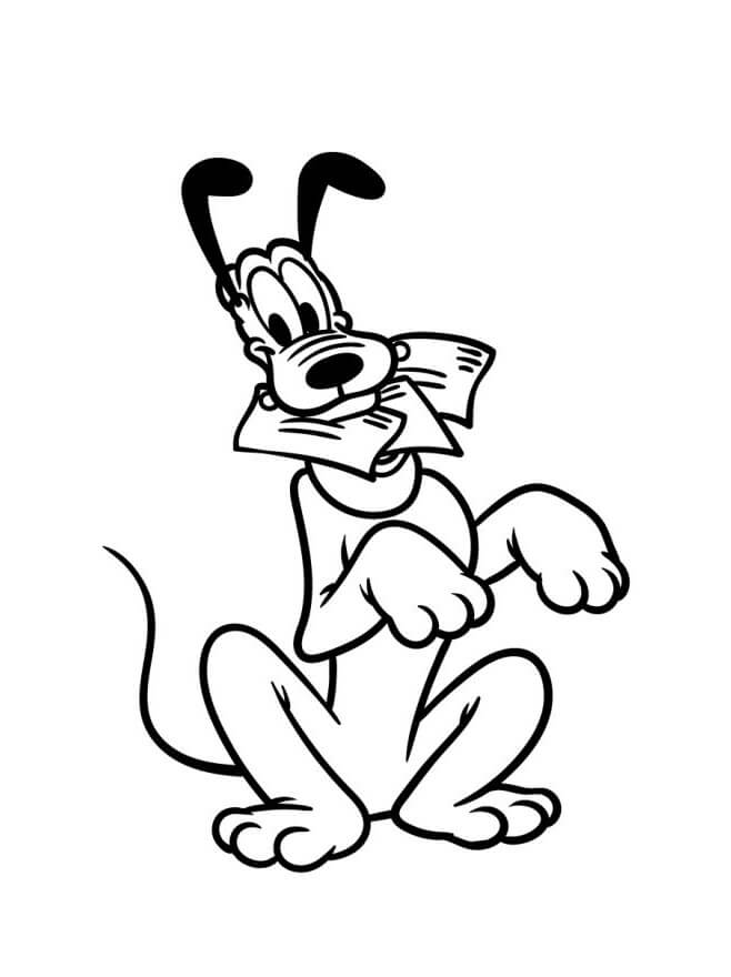 Pluto Cartone da colorare