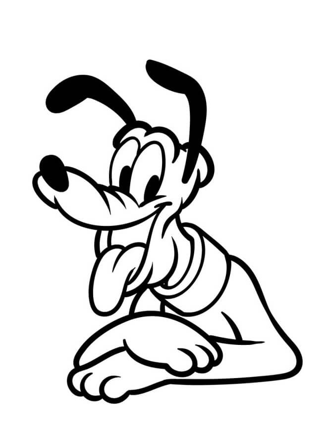 Pluto Gratuito da colorare