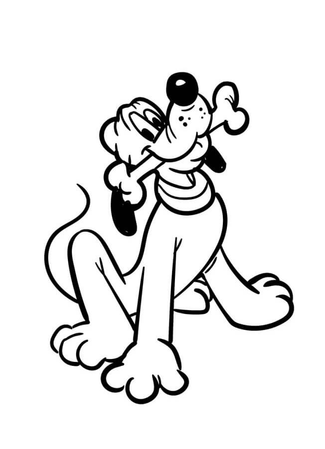 Pluto Incantevole da colorare