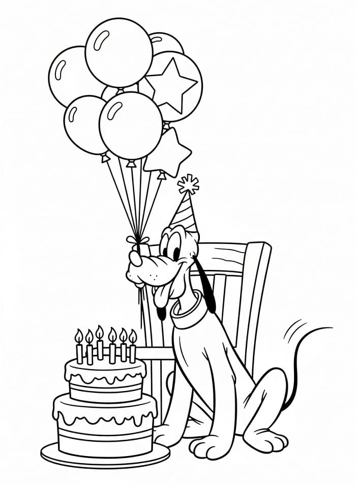 Pluto da Disney da colorare