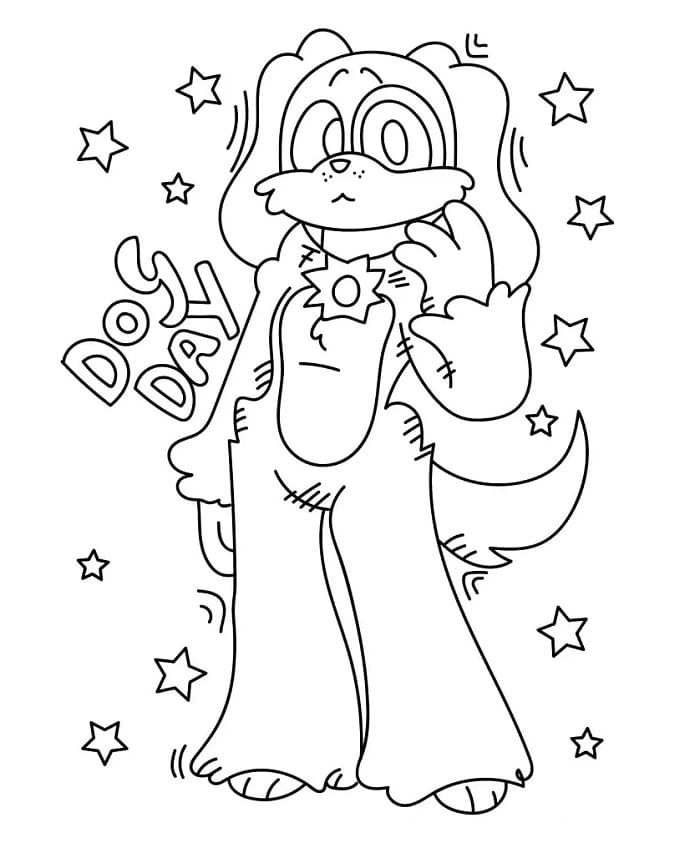 Poppy Playtime Dogday da colorare