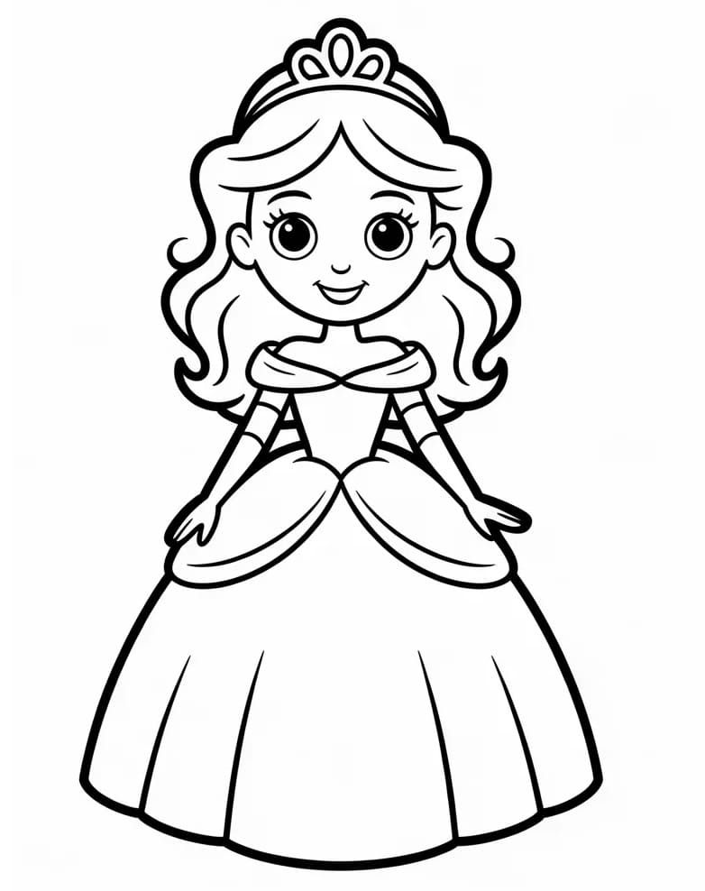 Principessa Adorabile da colorare