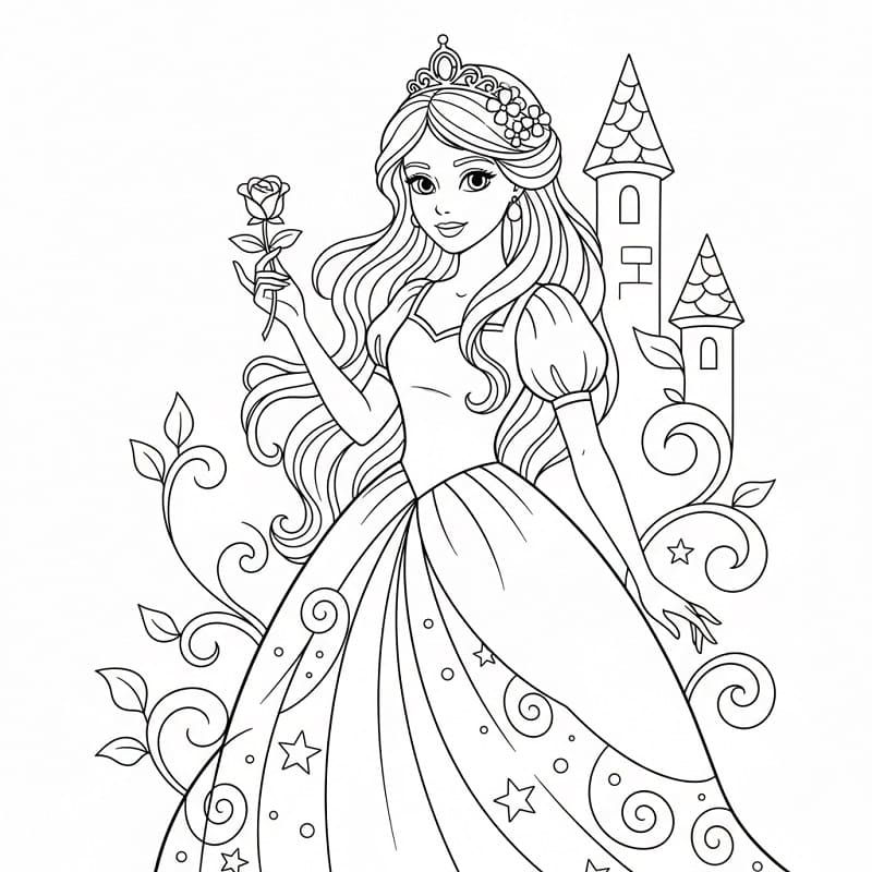 Principesse da colorare