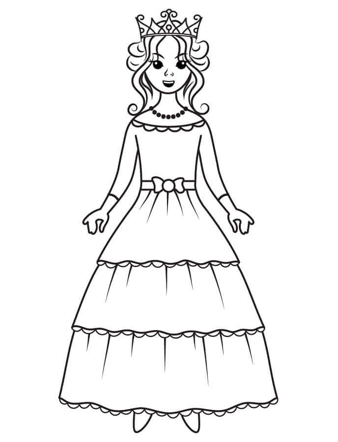 Principessa Immagine Stampabile da colorare