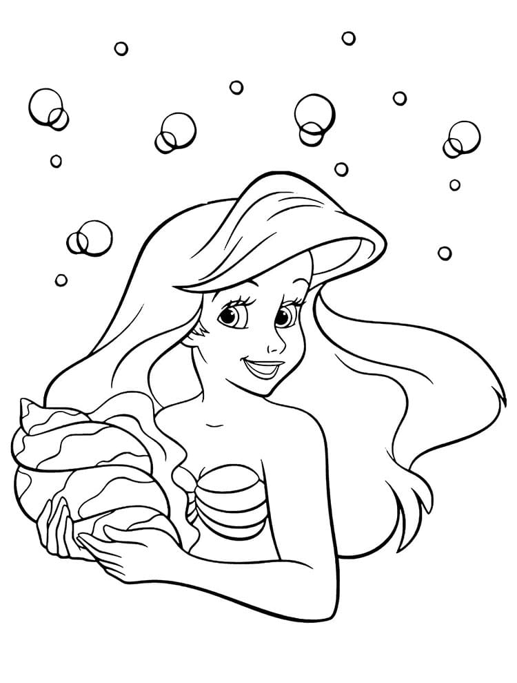 Principessa per Bimbi di 1 Anno da colorare