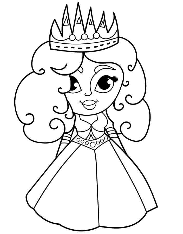Principessa da colorare